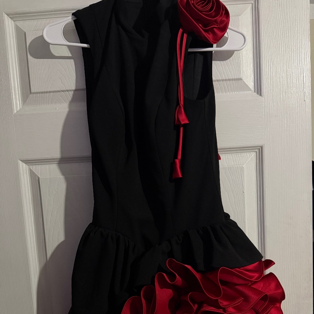 Black mini dress